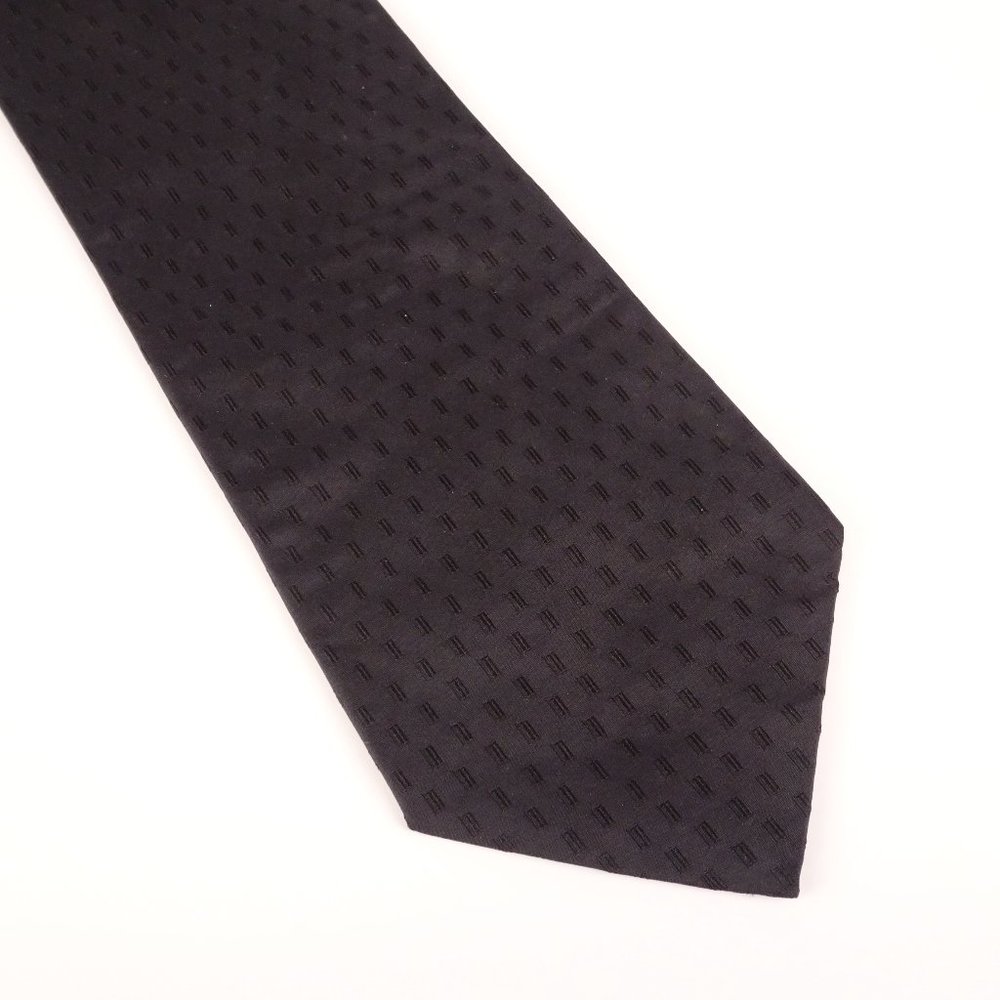 DKNY Mens 100% Silk Necktie - Black